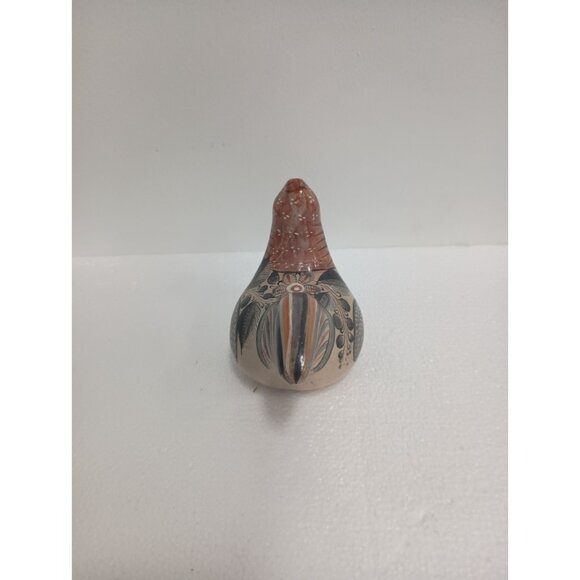 Vintage Tonala Pottery Hand Painted Ceramic Bird Figurine Mexican Folk Art - Picture 6 of 9